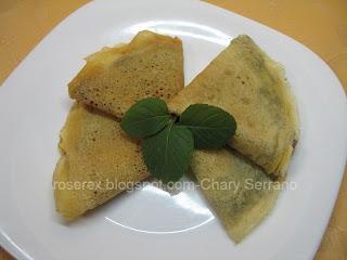 CREPS SIN HUEVO RELLENOS DE NARANJA Y CHOCOLATE CREPS SIN HUEVO RELLENOS DE NARANJA Y CHOCOLATE