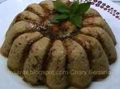 Puding calabacin pimientos asados, microondas