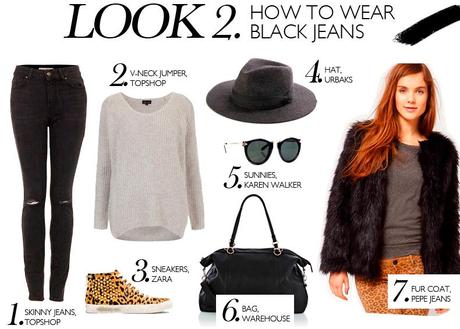HOW TO WEAR BLACK JEANS