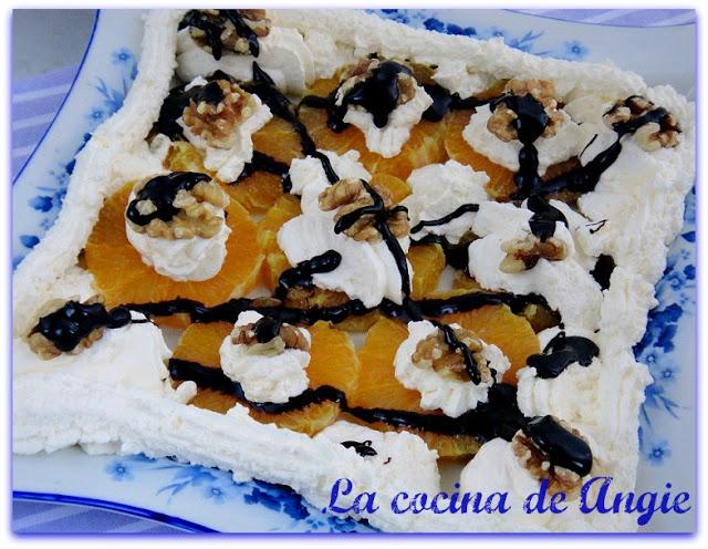 POSTRE DE NARANJA AL CHOCOLATE