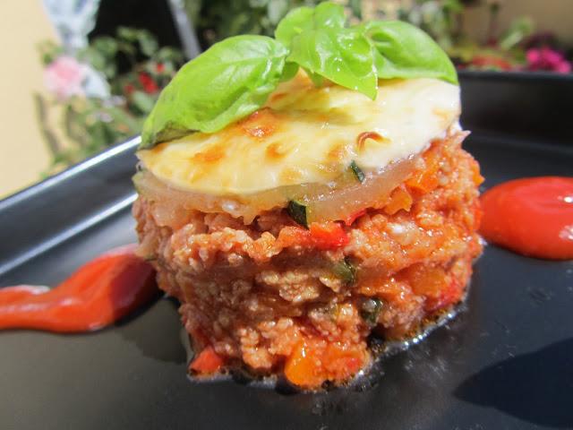 Pastel de calabacín y carne