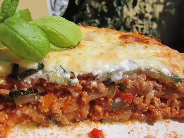 Pastel de calabacín y carne