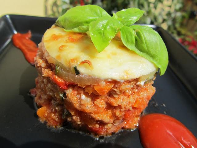 Pastel de calabacín y carne