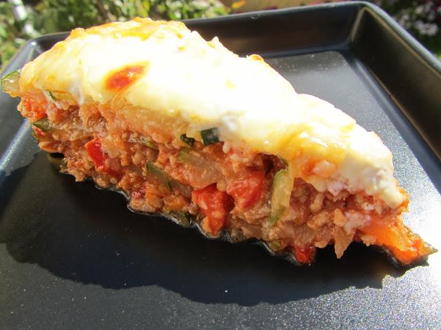 Pastel de calabacín y carne