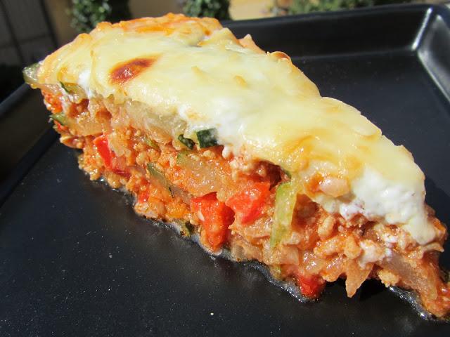 Pastel de calabacín y carne