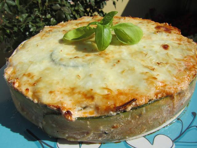 Pastel de calabacín y carne