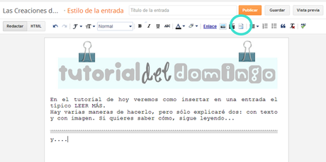 Tutorial para el blog: Tutorial para el blog: