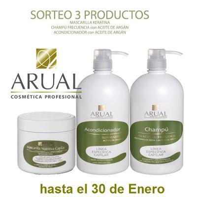 ¡Sorteo Express – lote de productos capilares de ARUAL!