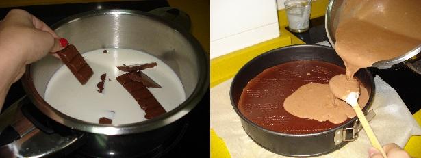 TARTA DE TRES CHOCOLATES
