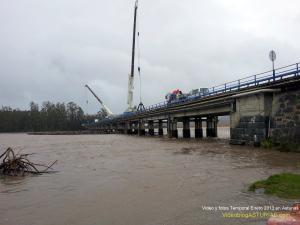 Video Temporal Gong en Asturias enero 2013: Cerrado Puente Portilla