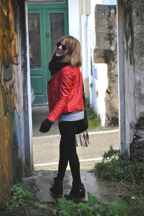 Outfit Low Cost: Green & Red