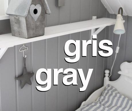 el gris para decoración