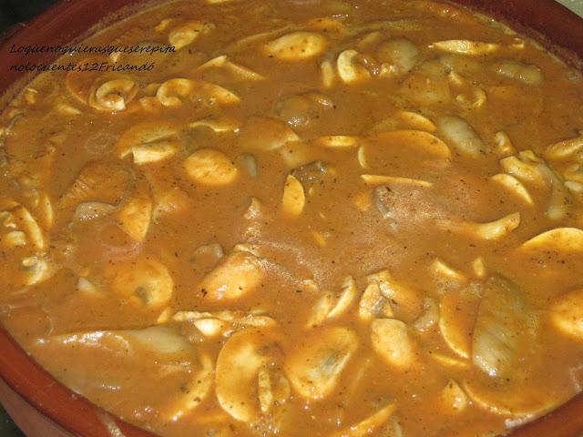 Fricandó con setas