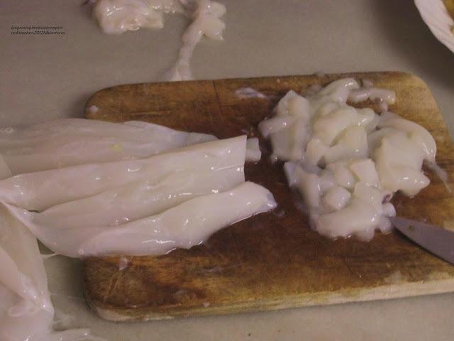 Macarrones con sepia