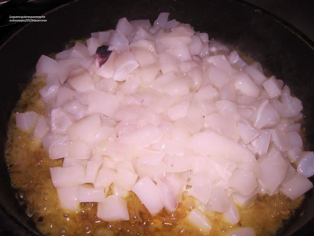 Macarrones con sepia