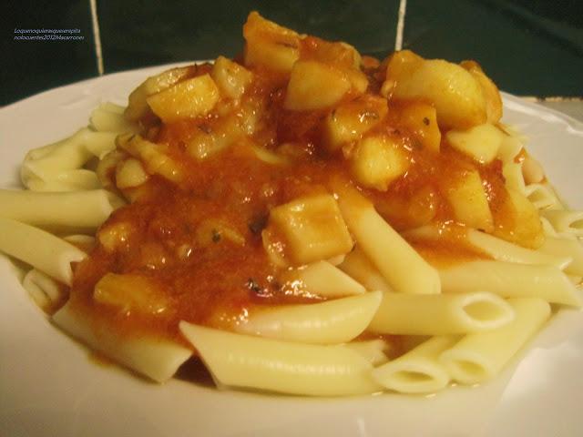 Macarrones con sepia