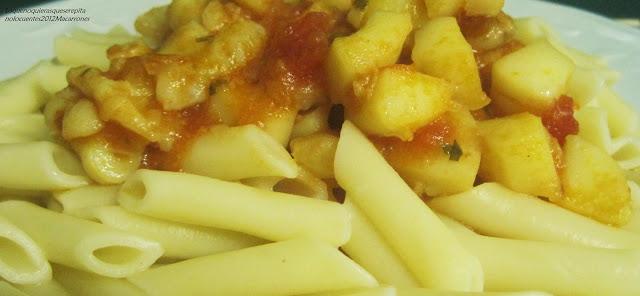 Macarrones con sepia