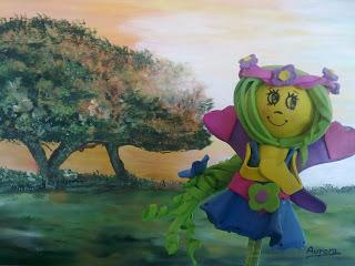 Ocultalápices de ninfa