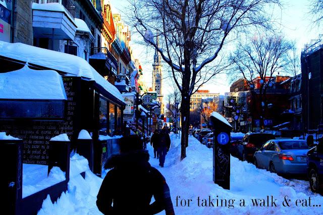 La Rue St-Denis.  Para caminar y comer.