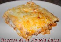 LASAÑA DE CARNE CON VERDURA