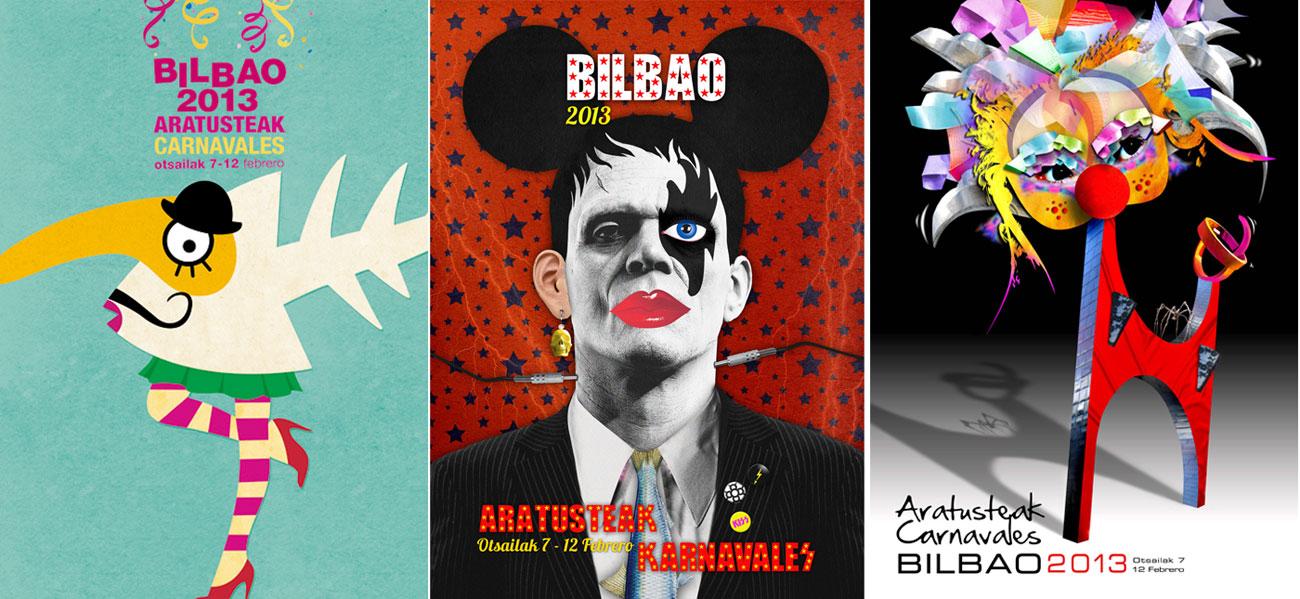 Carteles Carnavales Bilbao 2013