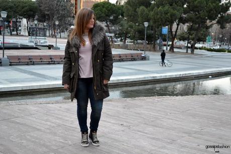 parka & leopard look