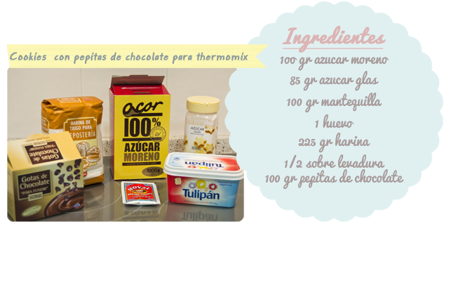 Cookies chocolate ingredientes