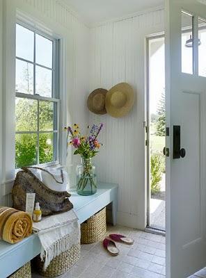 Recibidores con bancos