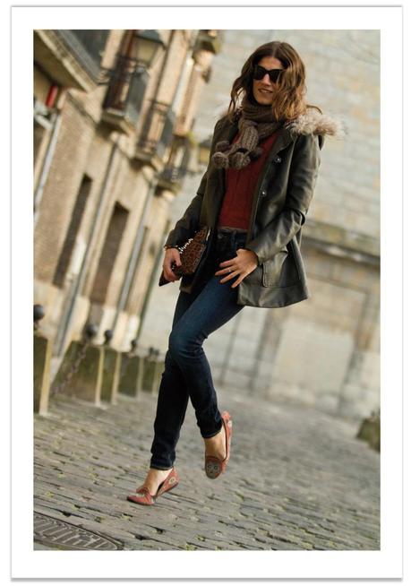 look con jeans y parka