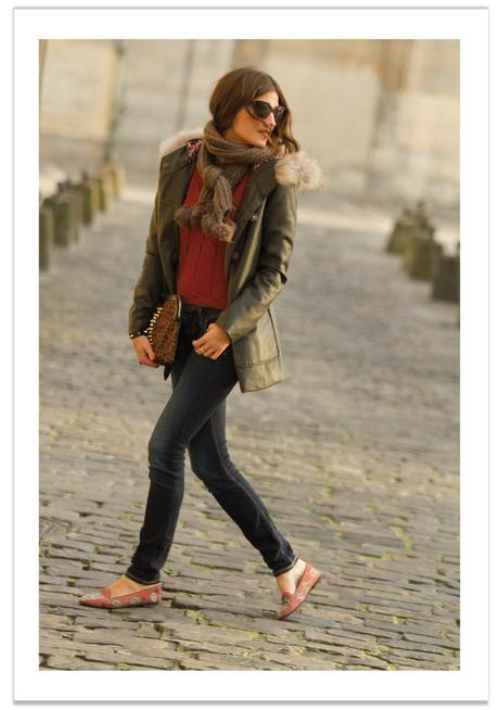 look con jeans y parka