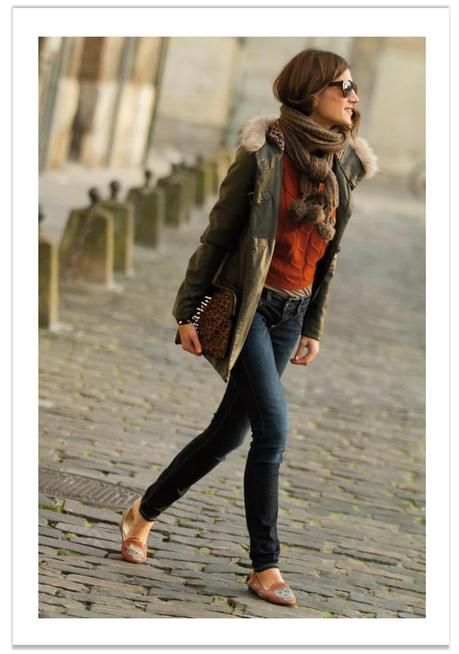 look con jeans y parka
