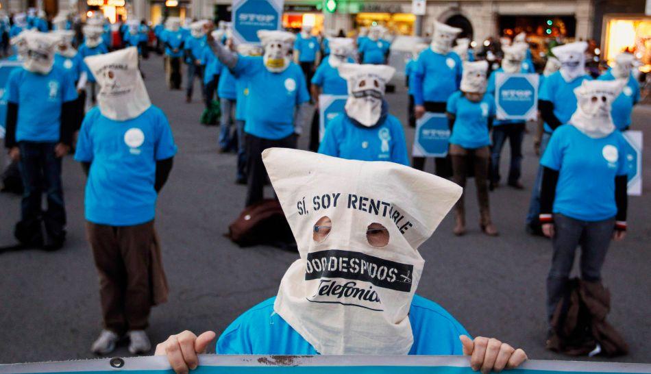 Las singulares protestas en España contra escándalos de corrupción y recortes de dinero