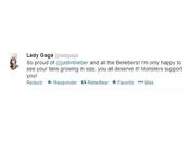 Declaraciones Lady Gaga Tras Desbancada Justin Bieber Twitter
