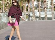 Look day: Burgundy Poncho