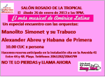 Presentación especial de las orquestas Manolito Simonet y Habana de Primera en el Salón Rosado de La Tropical pa ra este sábado 26