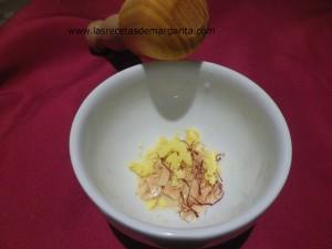 Pollo en pepitoria con salsa de almendras