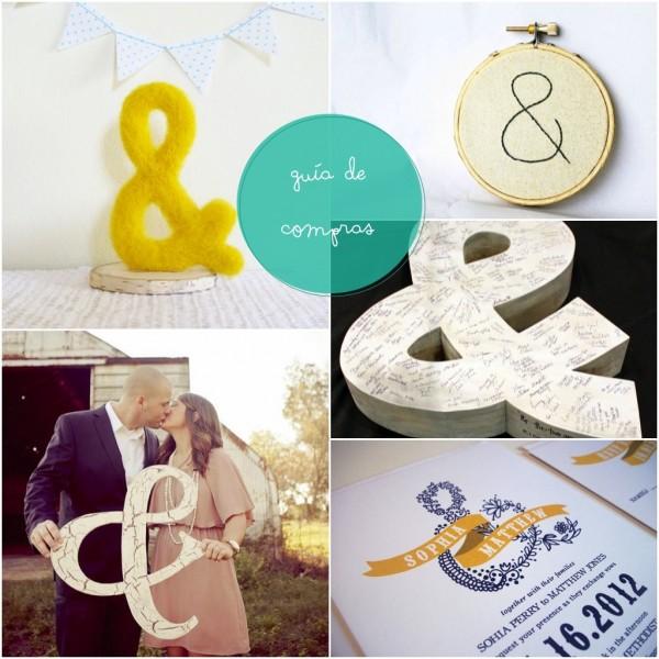 Inspiration. Ampersand wedding-Shopping guide