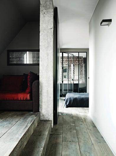 Un loft en París con decoración industrial