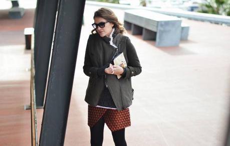 QUILTED TRIANGLE SKIRT QUILTED TRIANGLE SKIRT