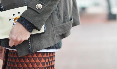 QUILTED TRIANGLE SKIRT QUILTED TRIANGLE SKIRT