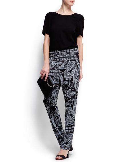 ES TENDENCIA: Pantalones de cintura alta... sí o no? Pantalón harem estampado paisley
