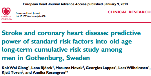 Factores de riesgo cardiovascular ¿o más propiamente de cardiopatía isquémica?