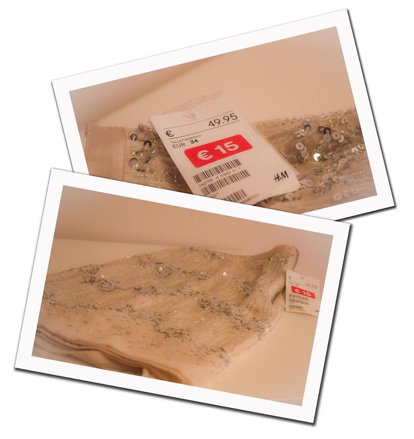 Falda de lentejuelas de HyM