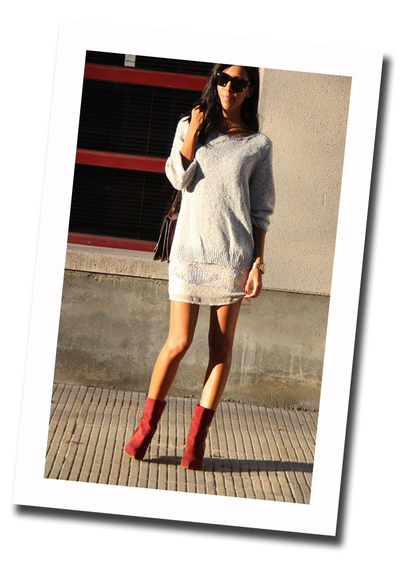 Falda de lentejuelas de HyM