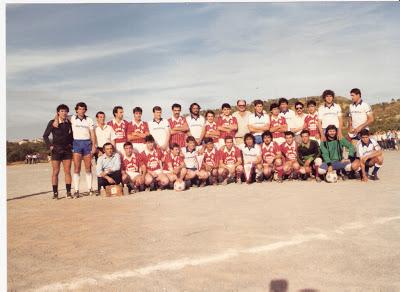 1985. EL  C.D MALAGA . VISITA  ALMOGIA. ( video)