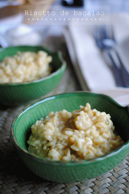 Risotto de bacalao