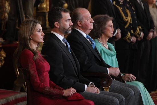 Dña. Letizia en la recepción al Cuerpo Diplomático en España