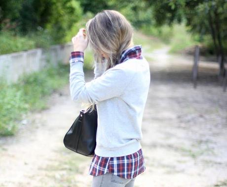 PLAID & SWEATER