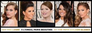 La Alfombra Roja de los premios Golden Globes se iluminó con la presencia de las embajadoras de L’Oréal París