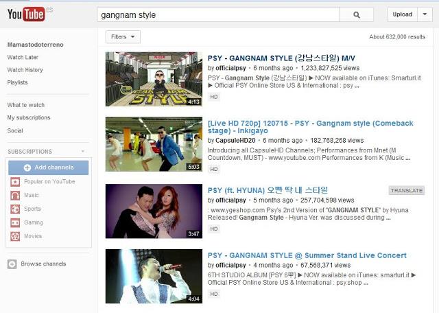 Lo que nos gusta ver en Youtube